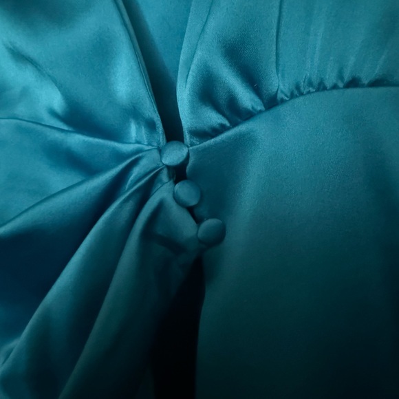 Zara Satin Effect Wrap Dress - Picture 4 of 5